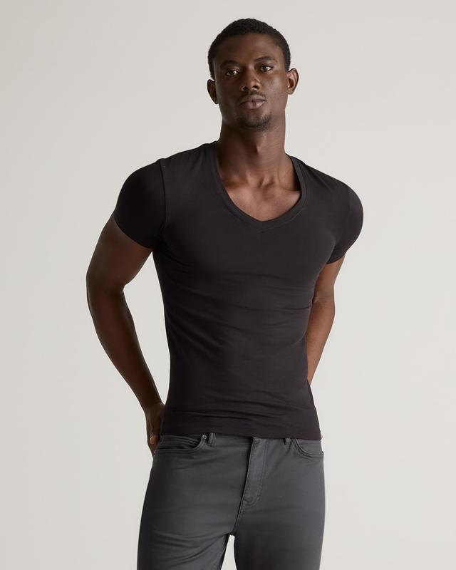 Soft Stretch V-Neck Undershirt (3-Pack) Product Image