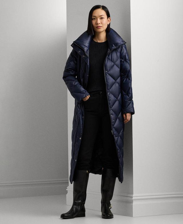 Lauren Ralph Lauren Womens Maxi Diamond Quilted Puffer Coat Product Image