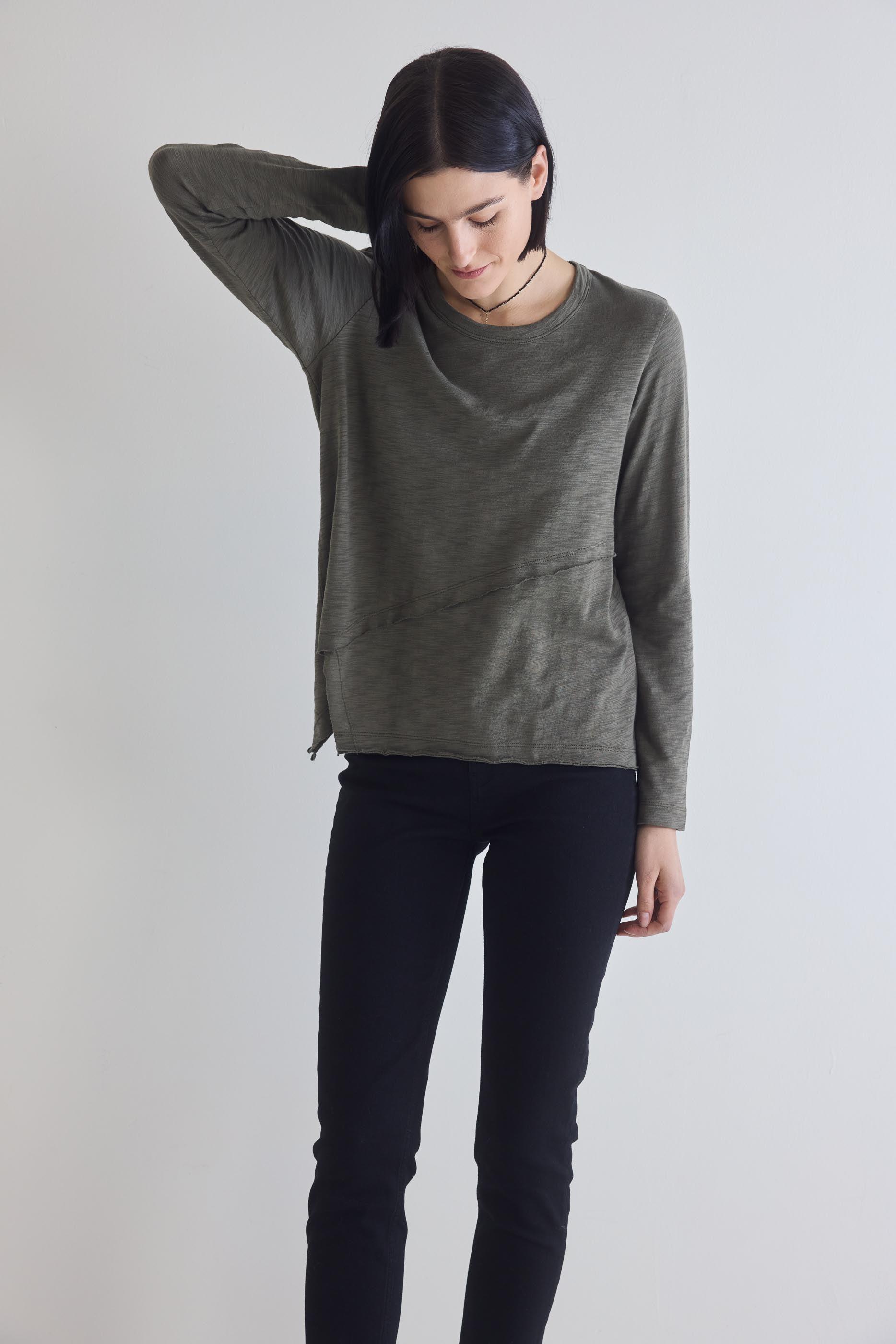 Inner Glow Asymmetric Long Sleeve Top Product Image