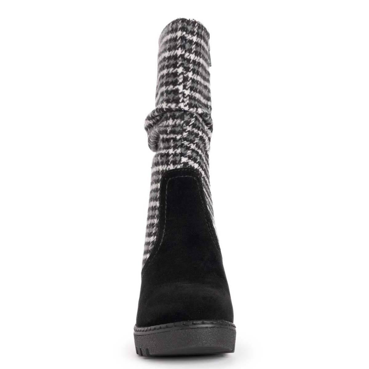 MUK LUKS Vermont Stowe Womens Wedge Boots Black Product Image