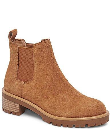 Blondo Mayes Waterproof Suede Lug Sole Booties Product Image