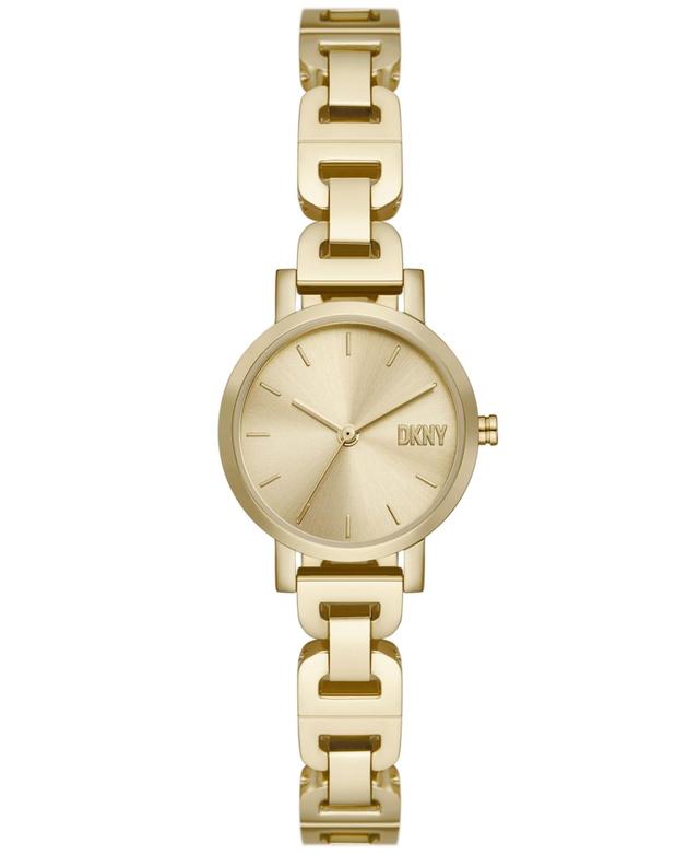 Dkny Womens Soho Three-Hand Gold-Tone Stainless Steel Watch 24mm - Gold-Tone Product Image