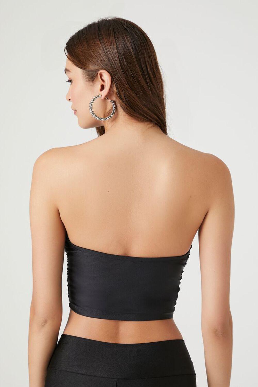 Plunging Sweetheart Tube Crop Top | Forever 21 Product Image