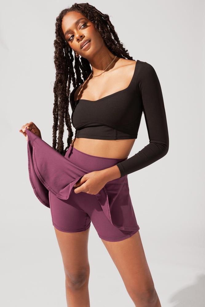 Twirl Skort - Plum Product Image