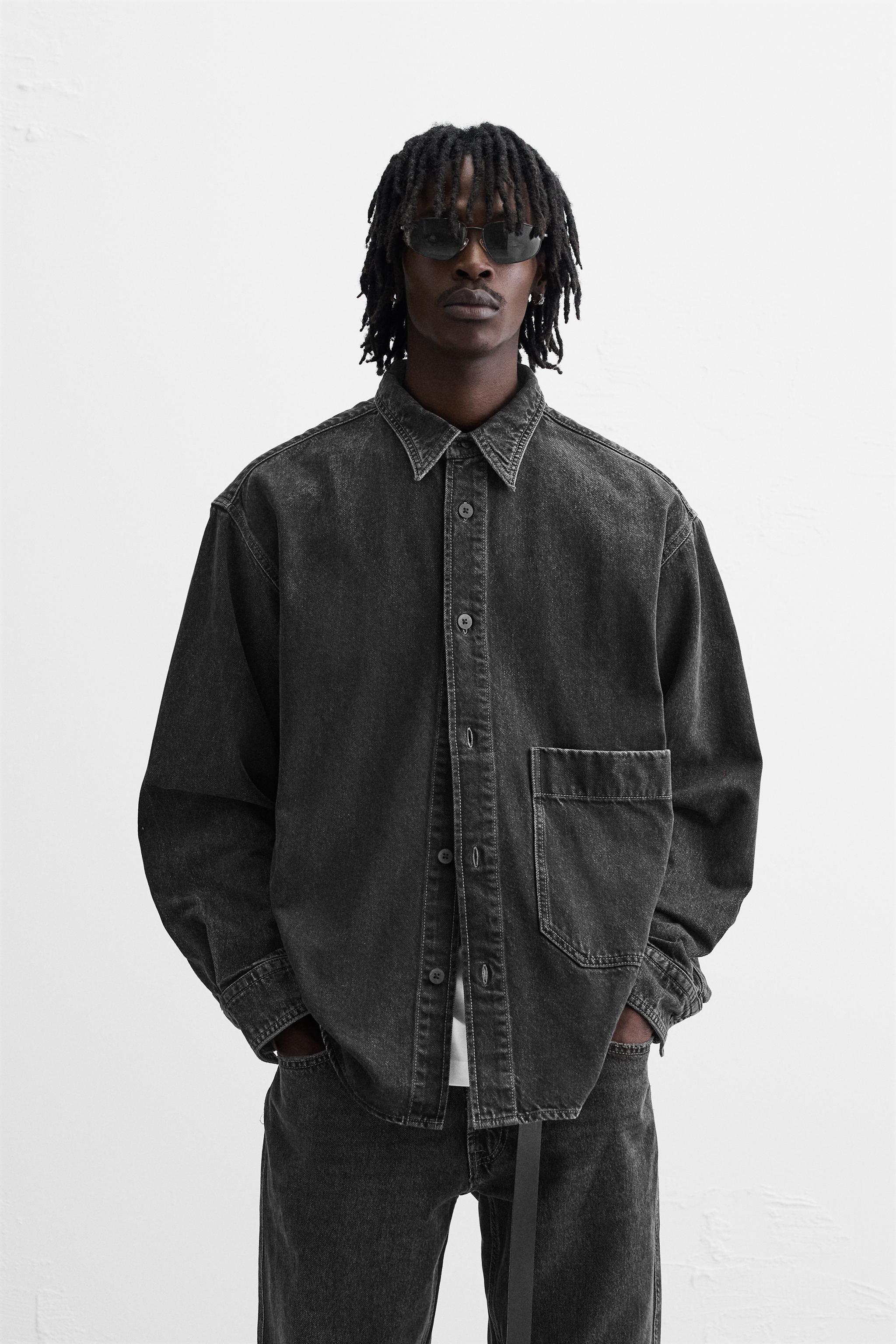 RELAXED FIT DENIM SHIRT Product Image