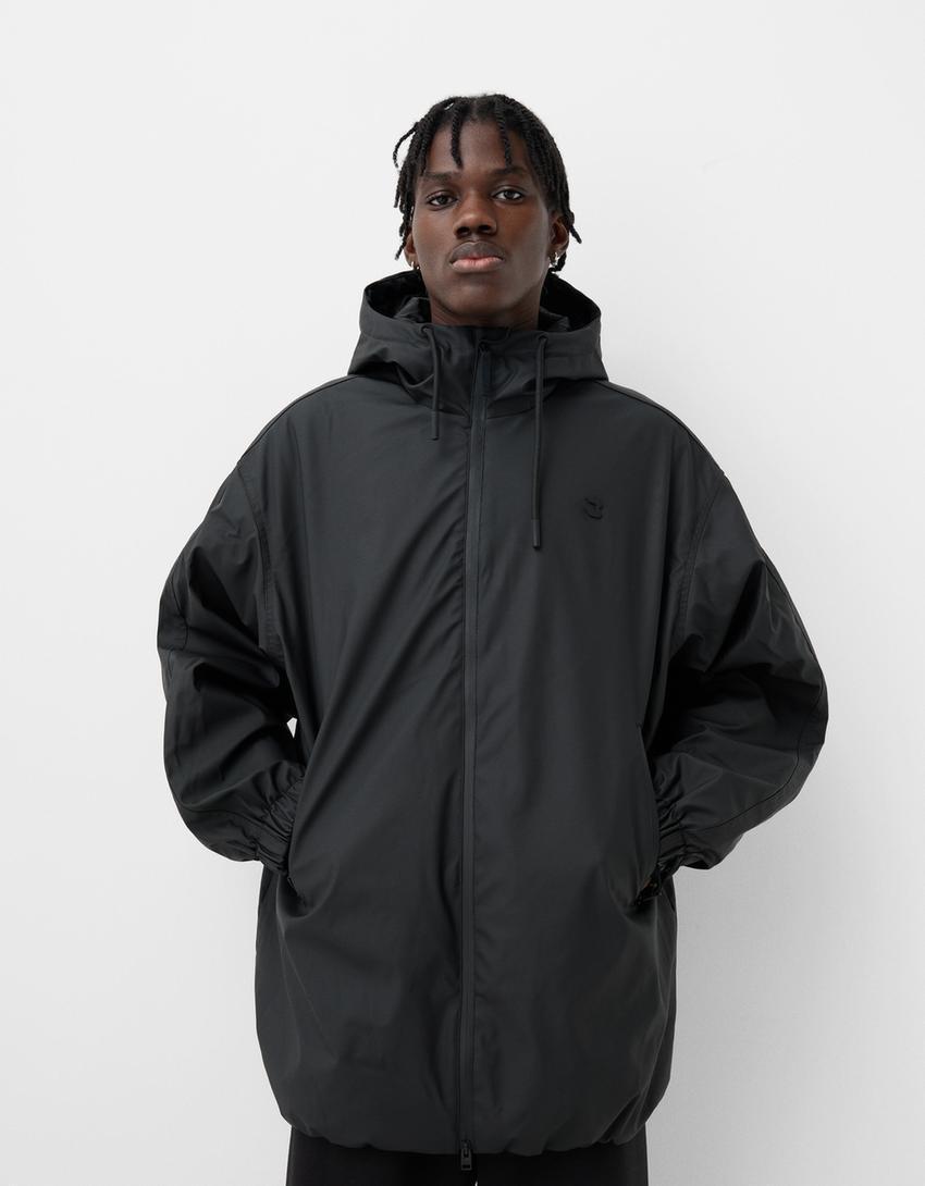 Hooded technical coat Product Image