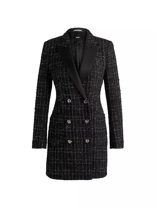 Tuxedo-Style Dress in Sparkling Tweed Product Image