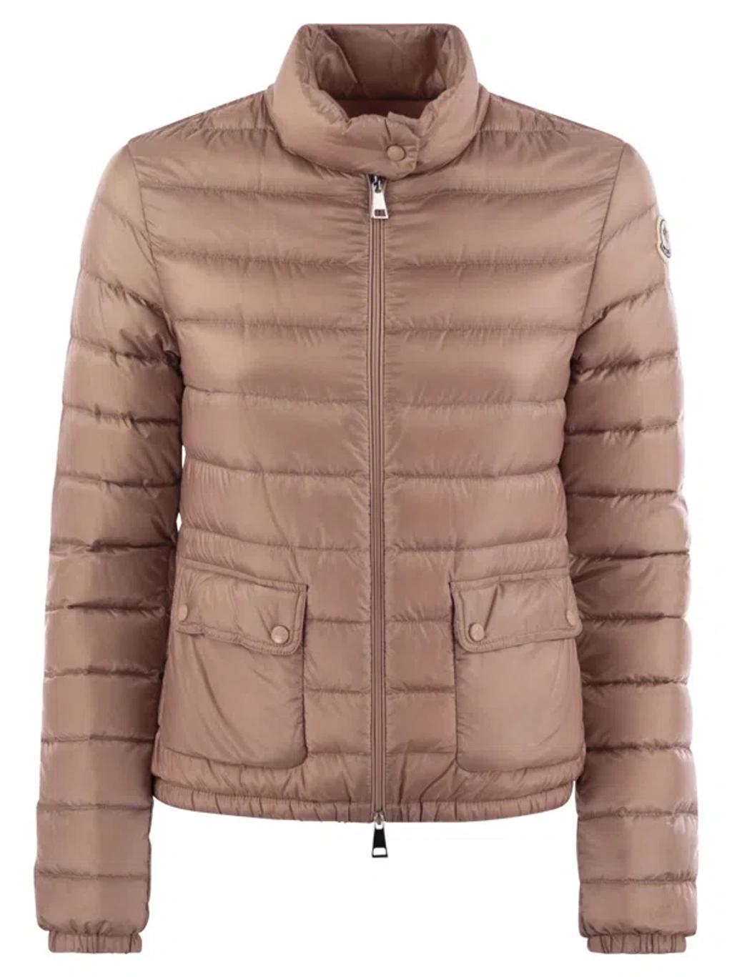 MONCLER Lans - Short Down Jacket In Pink Product Image