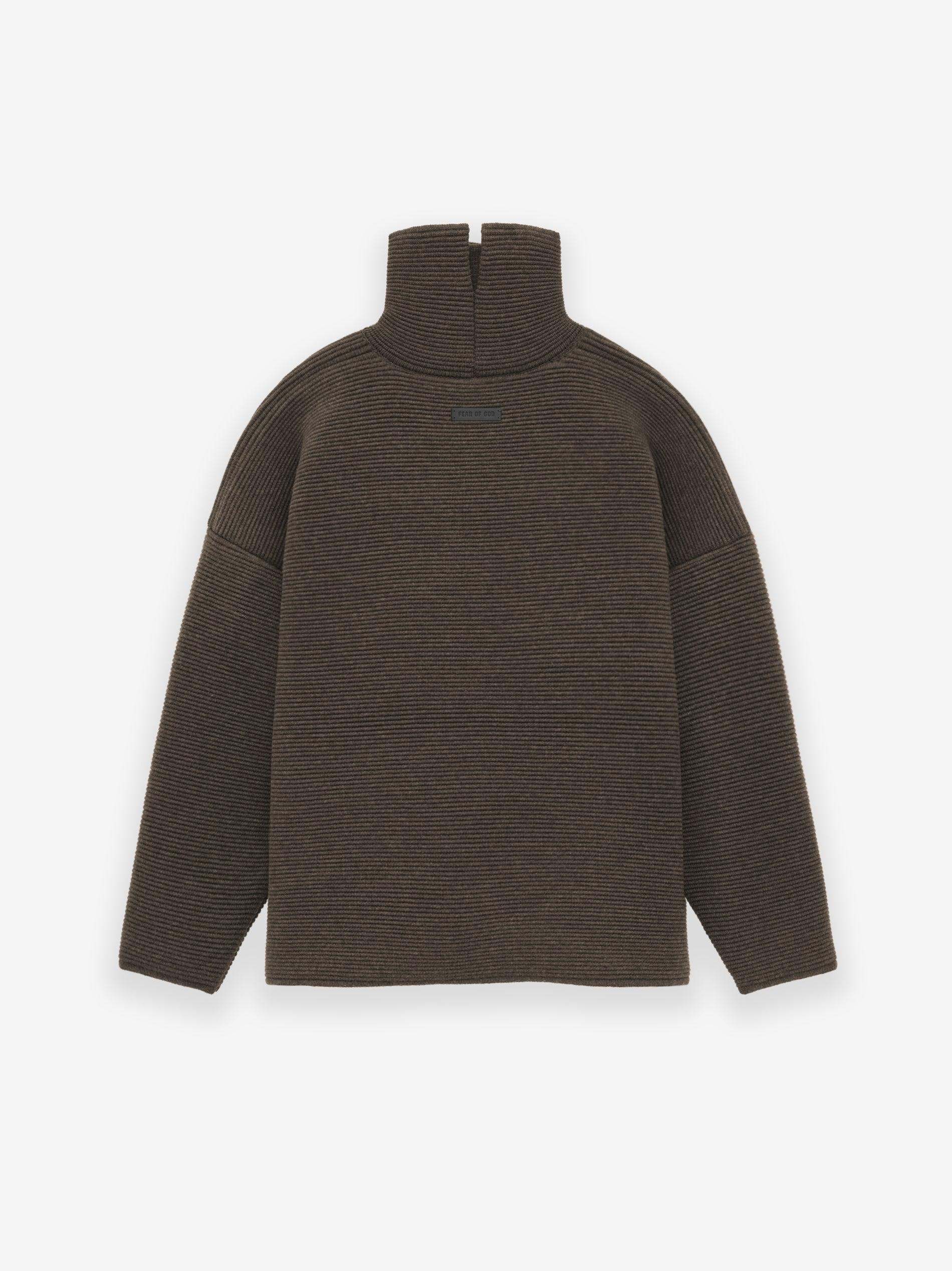 Heavy Ottoman Wool High Neck Sweater Male Product Image