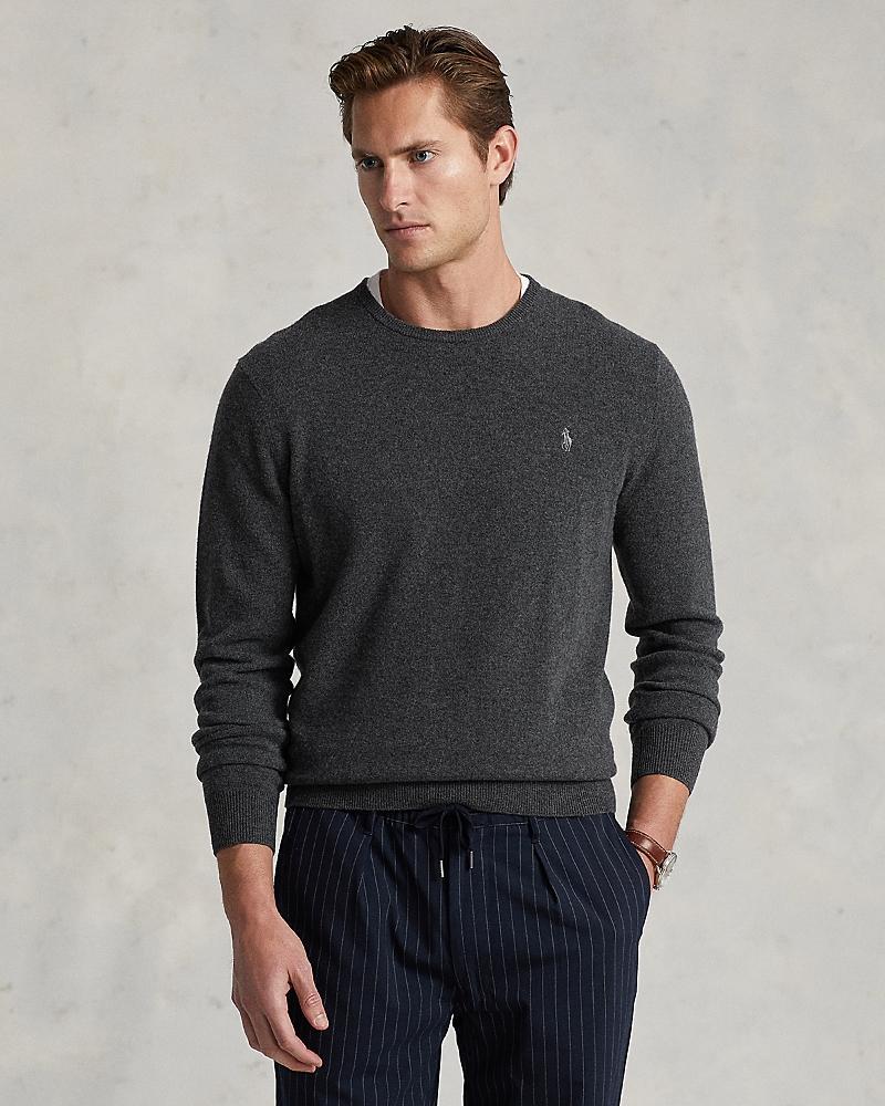 Mens Wool Knit Sweater Product Image