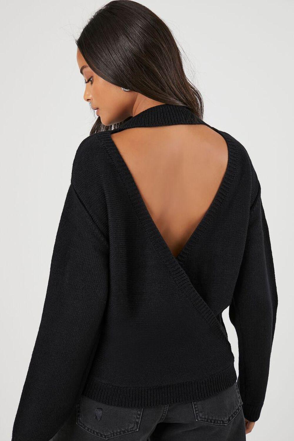 Surplice Back Cutout Sweater | Forever 21 Product Image