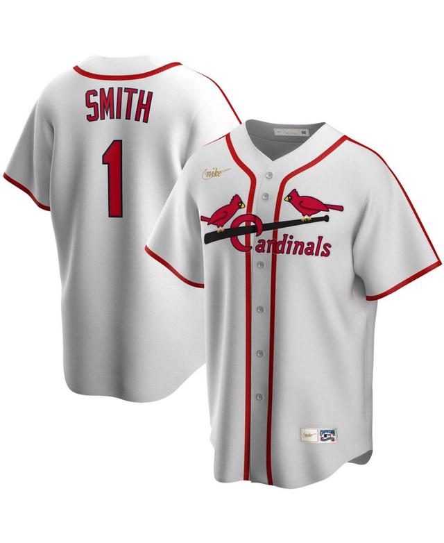 Mens Ozzie Smith White St. Louis Cardinals Home Cooperstown Collection Player Jersey - White Product Image