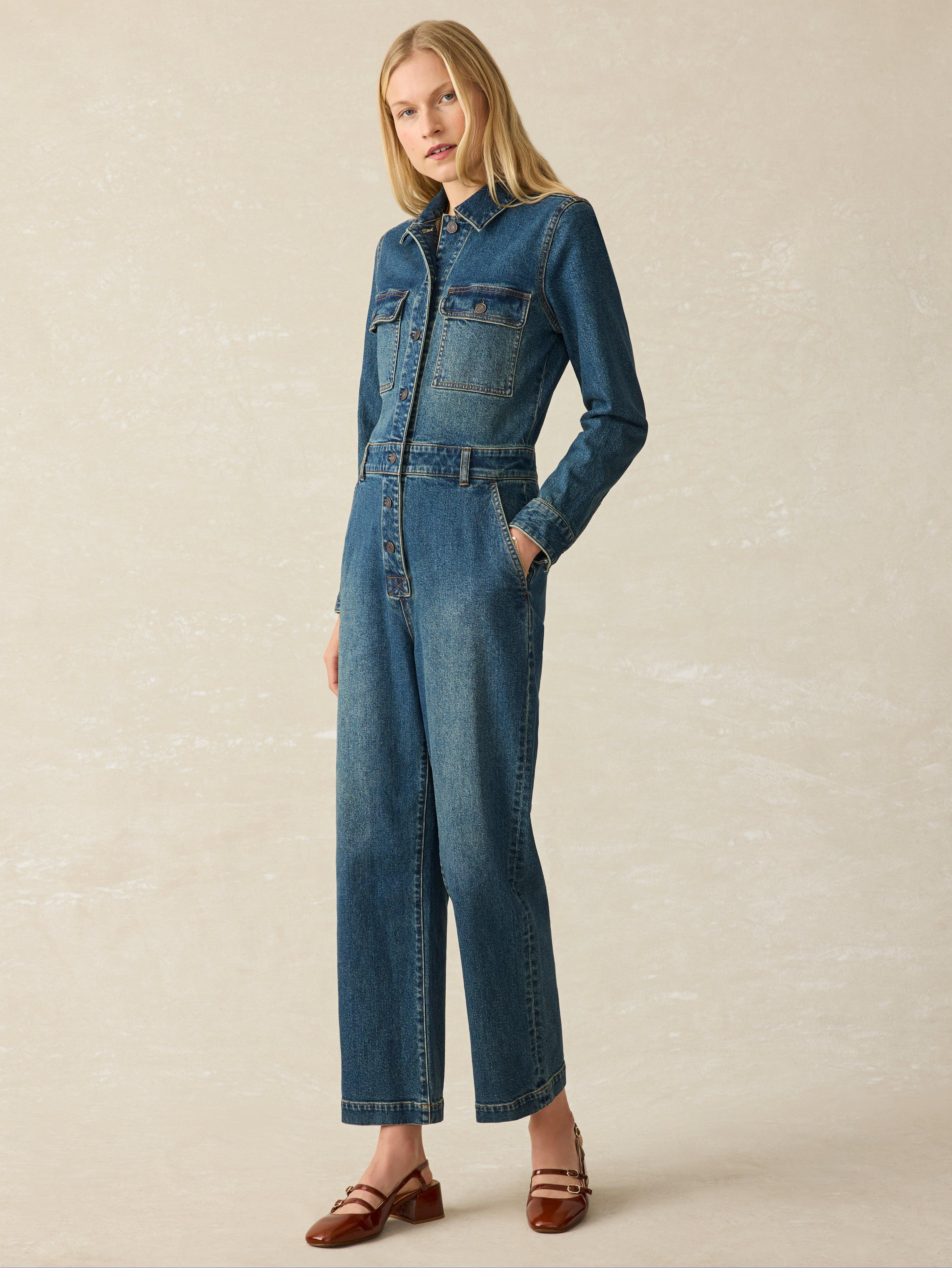 Denim Michelle Jumpsuit - Night Lagoon Wash Female product image