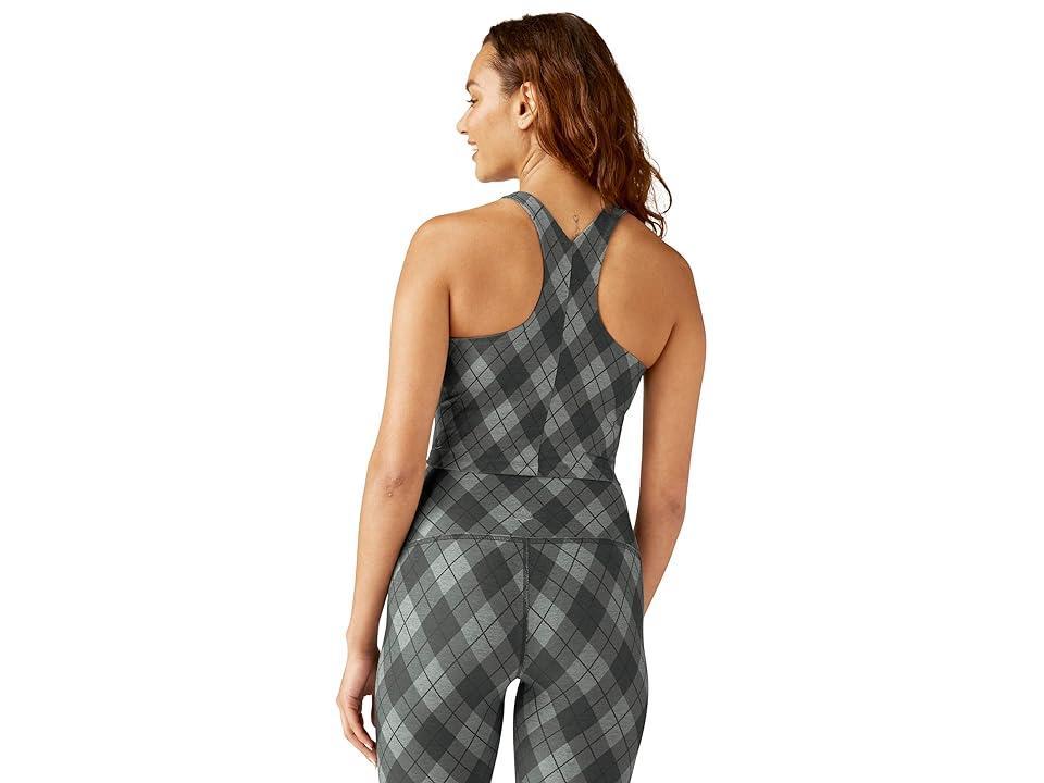 Beyond Yoga Softmark Refocus Cropped Tank Beyond Argyle) Women's Clothing Product Image