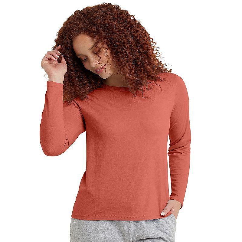 Womens Hanes Originals Long Sleeve Tri-Blend Tee Product Image