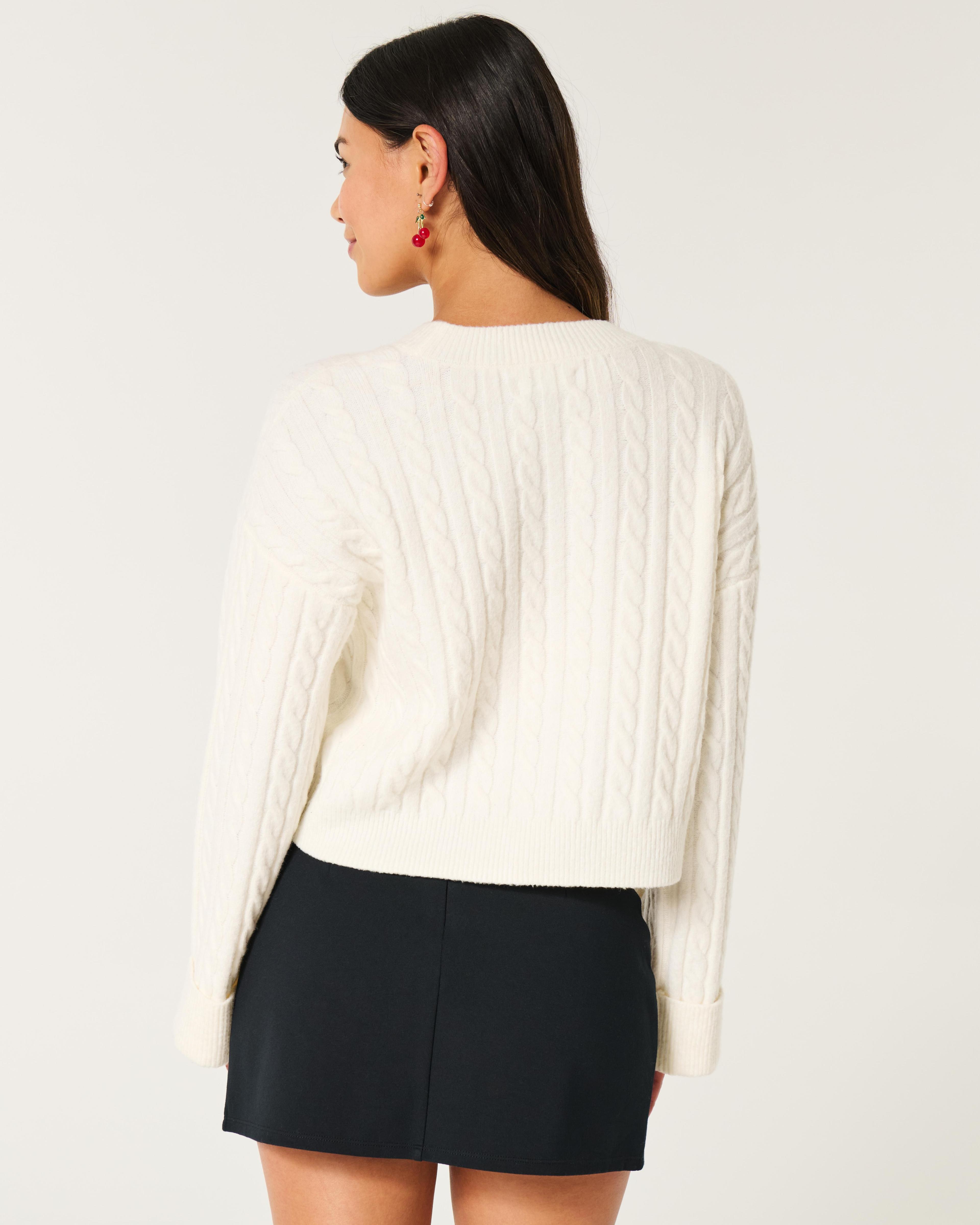 Hollister Comfy Cloud Cable-Knit Sweater Product Image