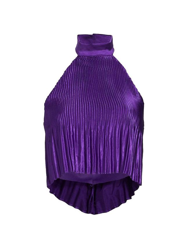 Womens Viola Pleated Crop Product Image