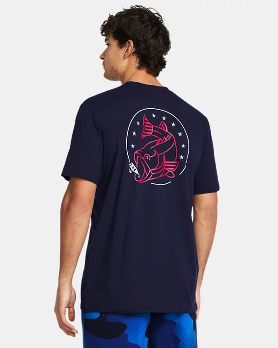 Under Armour® Men's S/S Navy Freedom Bass T-Shirt Product Image