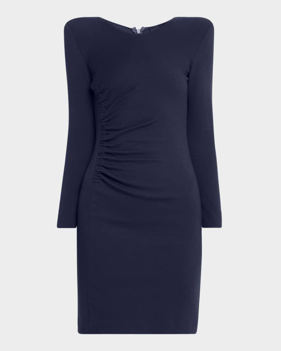 Ruched-Hip Milan Jersey Mini Dress Product Image