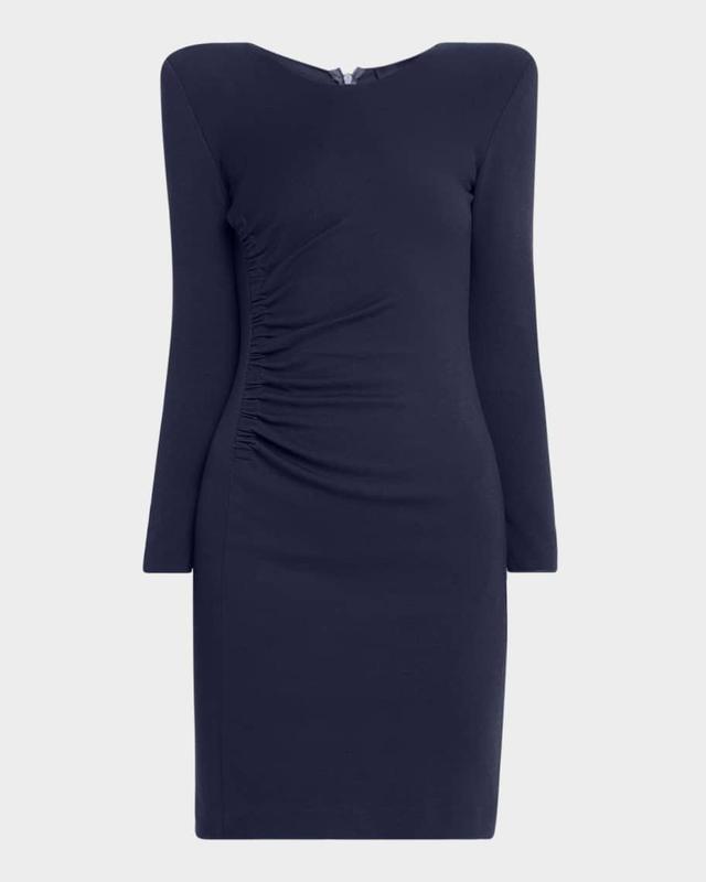 Ruched-Hip Milan Jersey Mini Dress Product Image