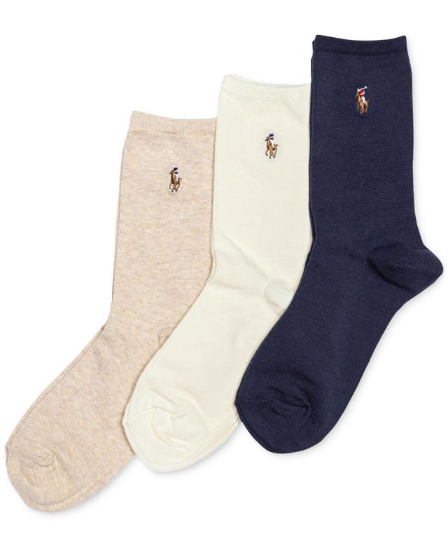 Polo Ralph Lauren Womens 3-Pk. Solid Slack Socks Product Image