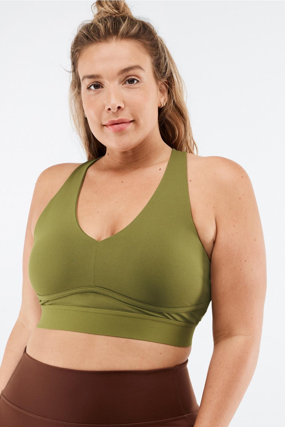 Fabletics All Day Every Day Bra Womens green Size XXS Product Image