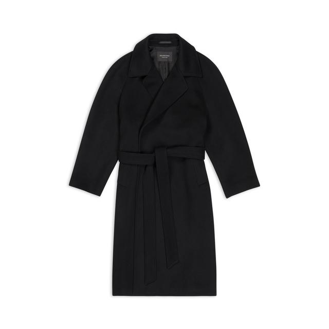 Raglan Coat in Black Product Image