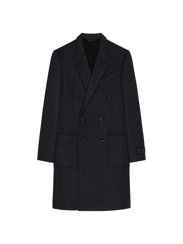 Mens Coat in Double Face Wool and Cashmere Product Image