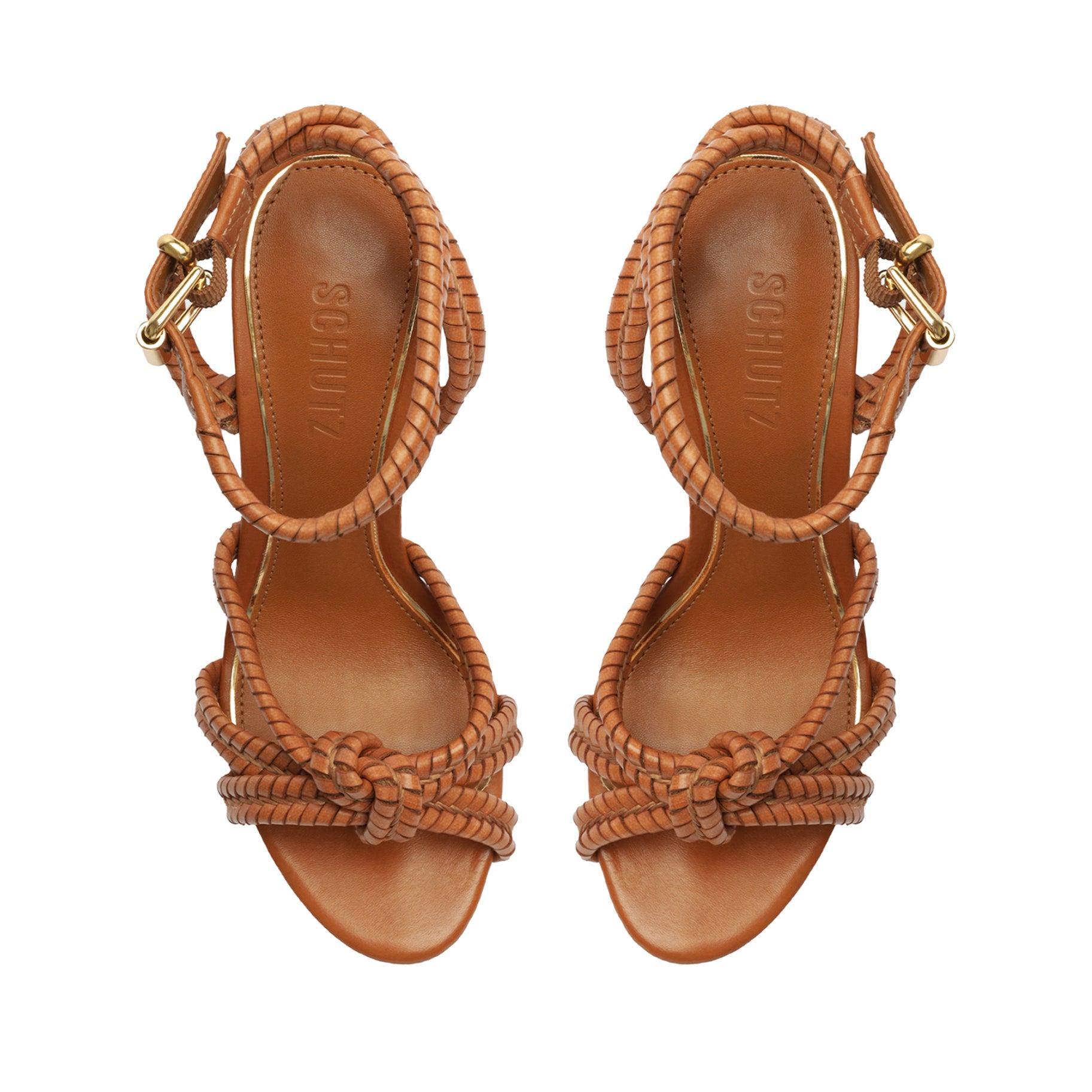 Kathleen Woven Ankle-Strap Sandals Product Image