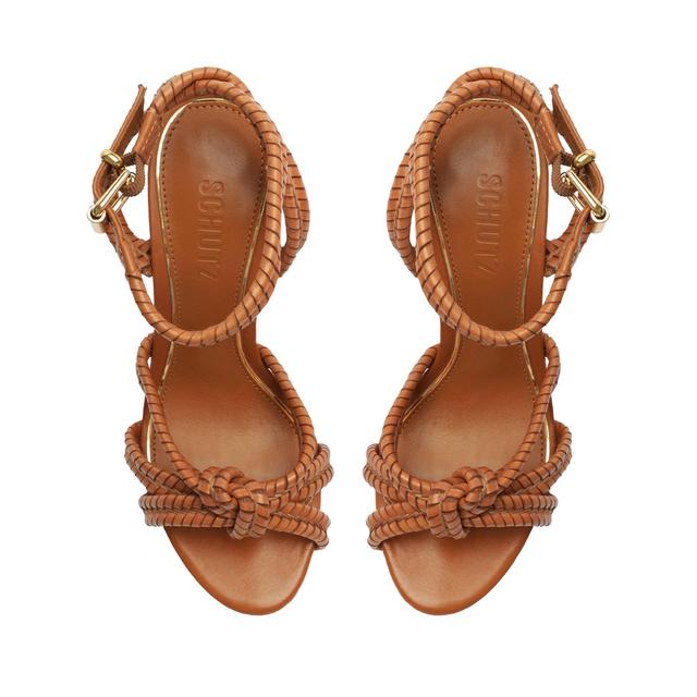 Kathleen Woven Ankle-Strap Sandals Product Image