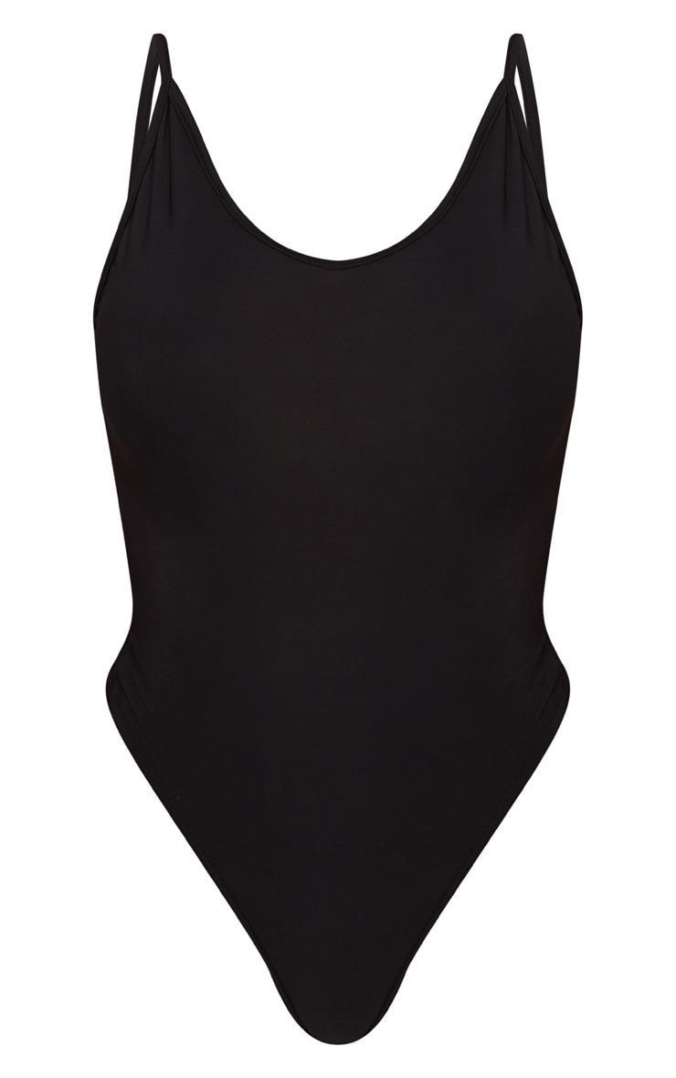 Shape Black Strappy Scoop Back Bodysuit Product Image