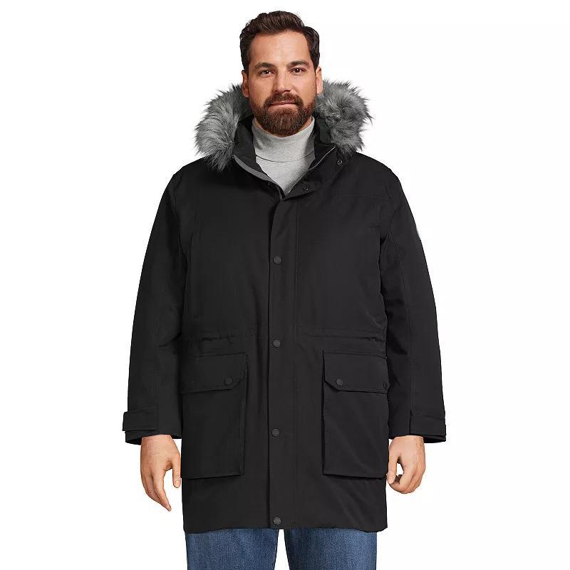 Big & Tall Lands End Expedition Down Waterproof Winter Parka, Mens Product Image