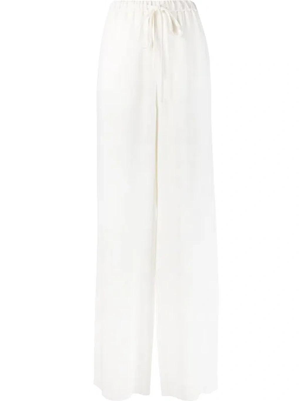 VALENTINO Cady Couture Trousers In Ivory Product Image