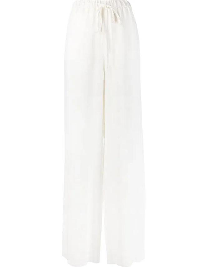 VALENTINO Cady Couture Trousers In Ivory Product Image