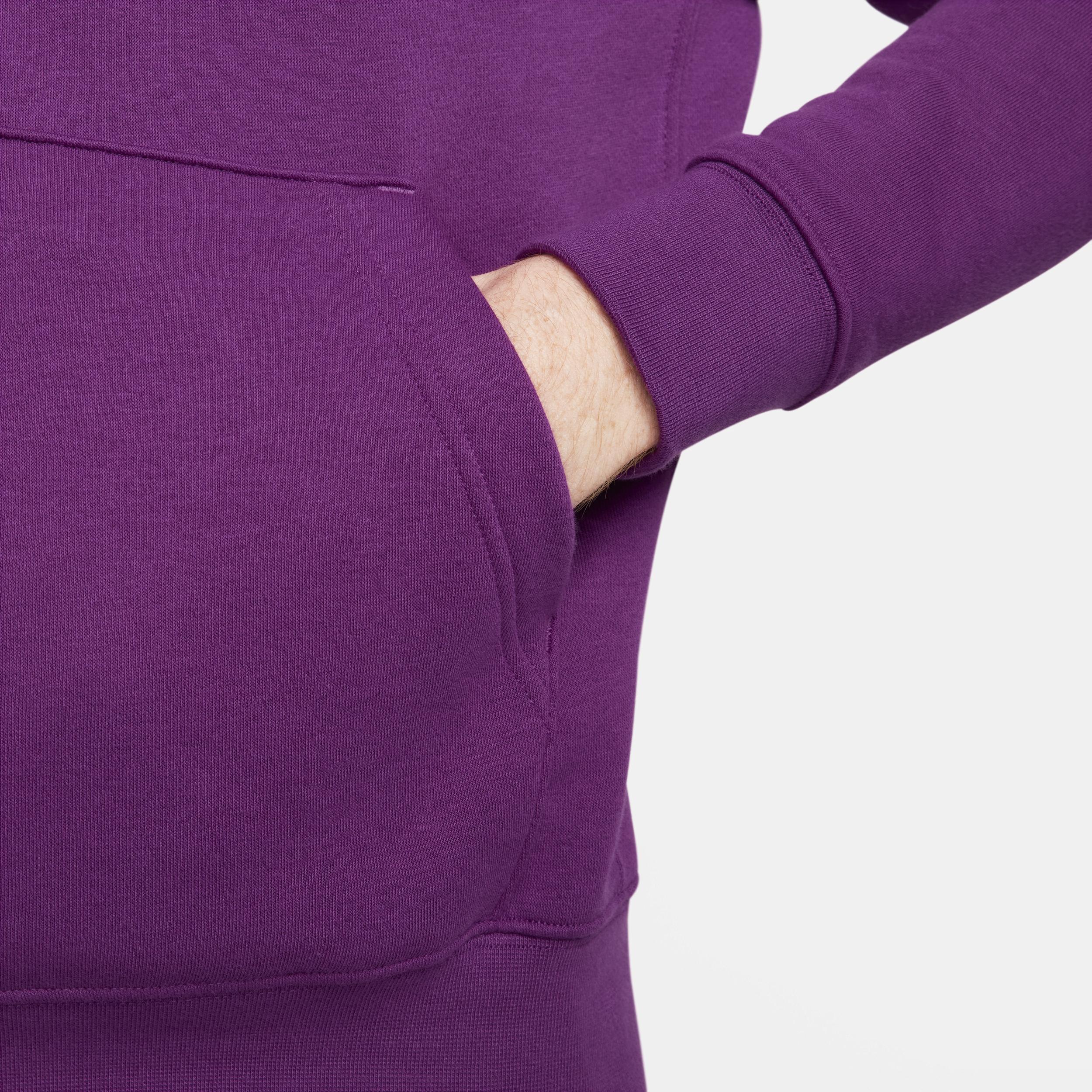 Nike Club unisex hoodie in viotech purple Product Image