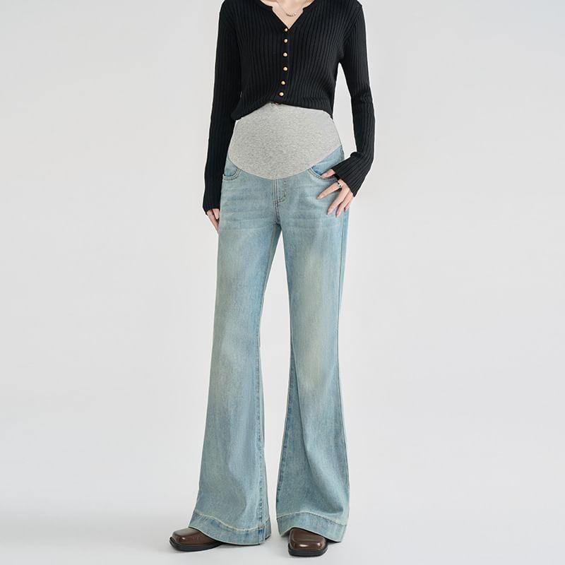 Maternity High Waist Flared Jeans Product Image