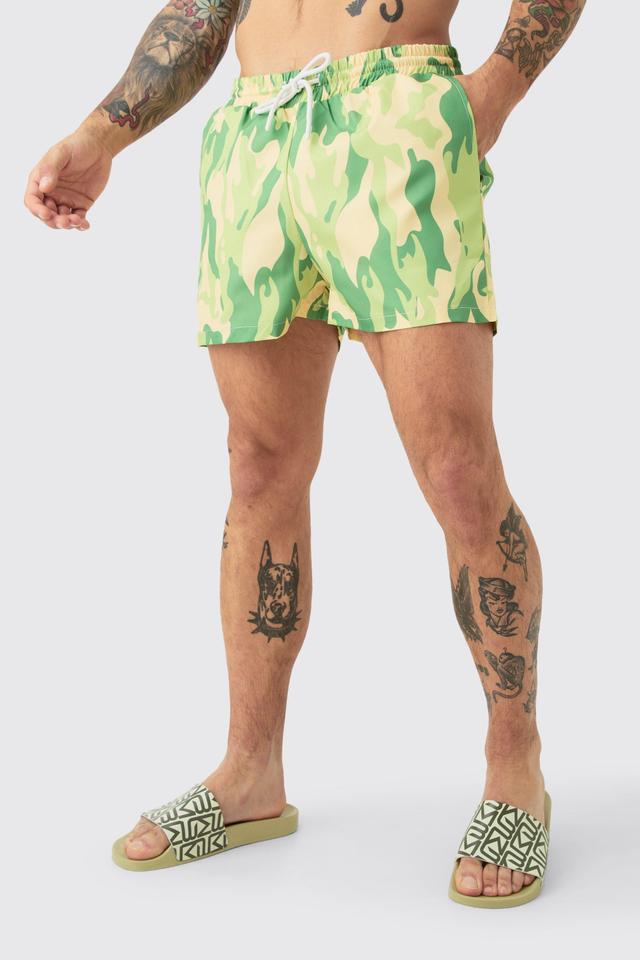 Super Short Camo Ripstop Swim Short | boohooMAN USA Product Image