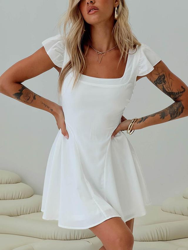 Aquaria Mini Dress White Product Image