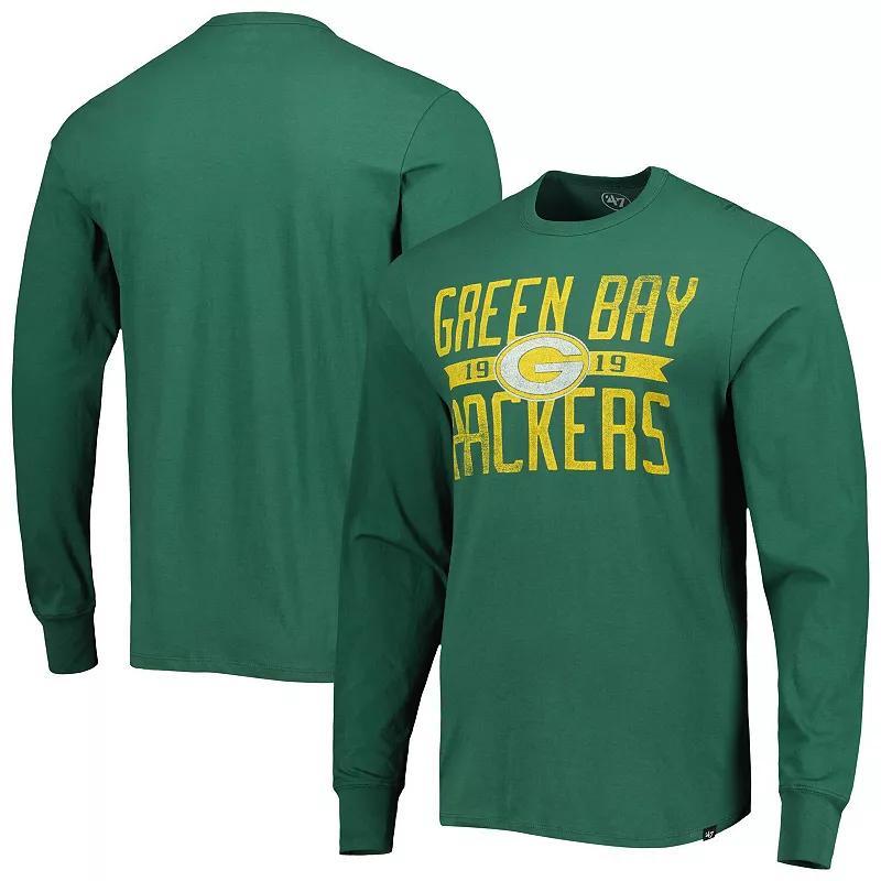 Mens 47 Bay Packers Brand Wide Out Franklin Long Sleeve T-Shirt Product Image