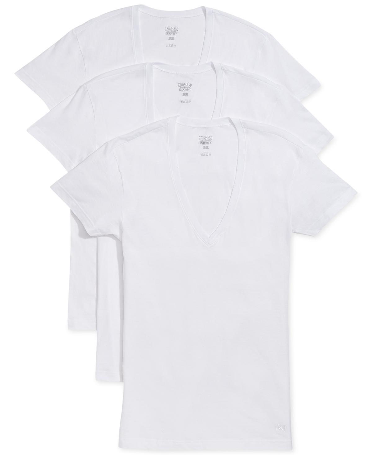 2(X)IST Essential 3-Pack Slim Fit Deep V-Neck T-Shirt Men's T Shirt Product Image