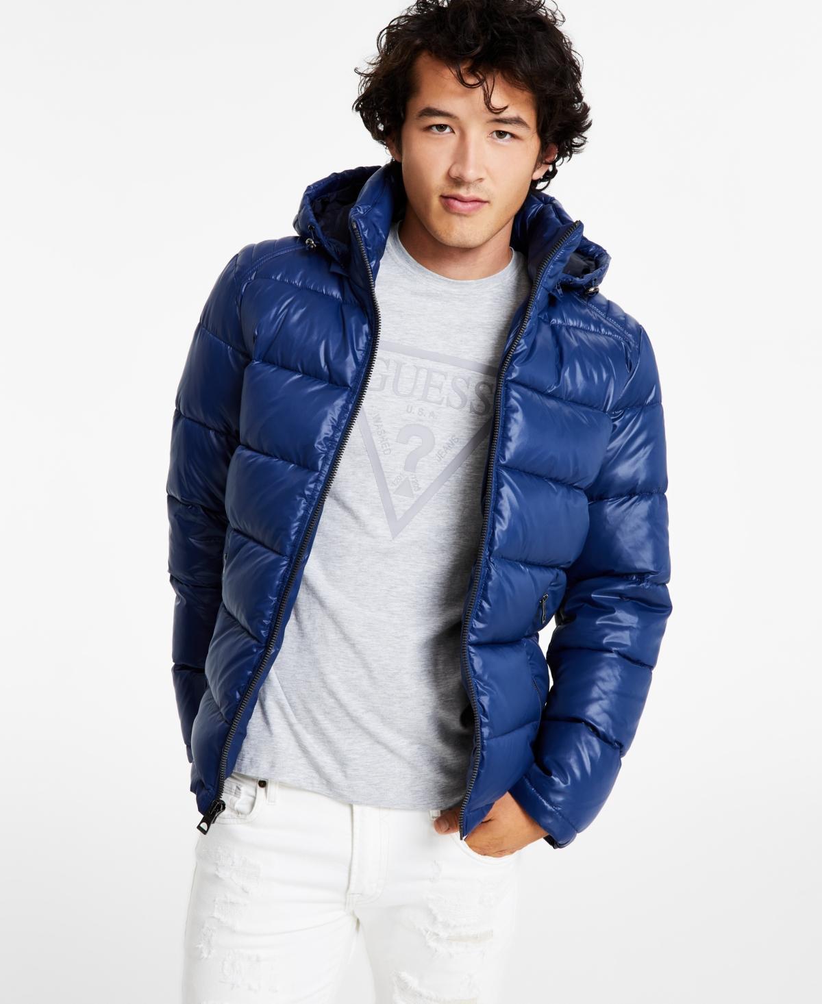 Guess Mens Hooded Puffer Coat Product Image