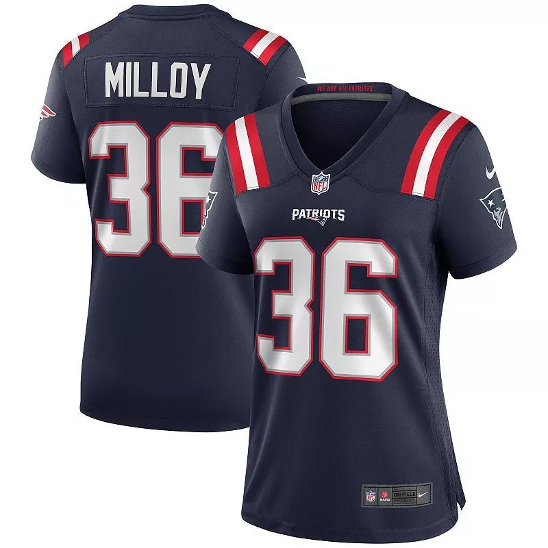 Womens Nike Lawyer Milloy New England Patriots Game Retired Player Jersey Blue Product Image