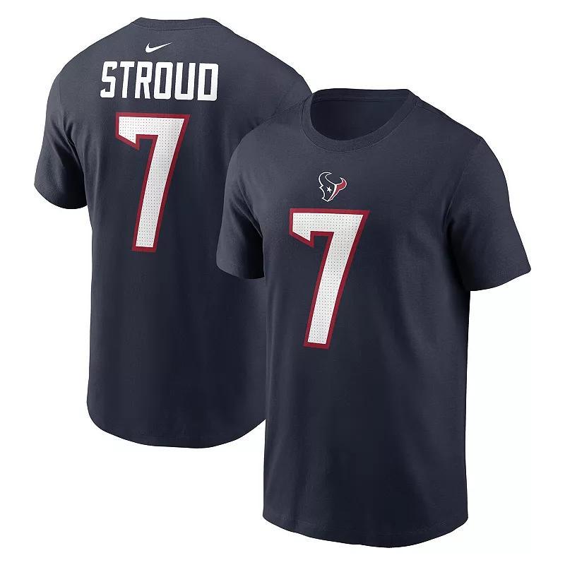 Mens Nike Will Anderson Jr. Houston Texans 2023 NFL Draft First Round Pick Player Name & Number T-Shirt Blue Product Image