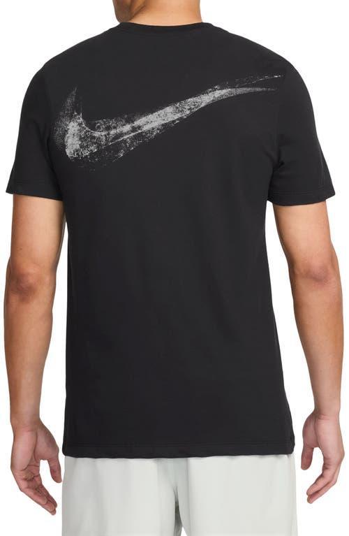 NIKE Mens  Dri-fit Swoosh 2 T-shirt In Black Product Image