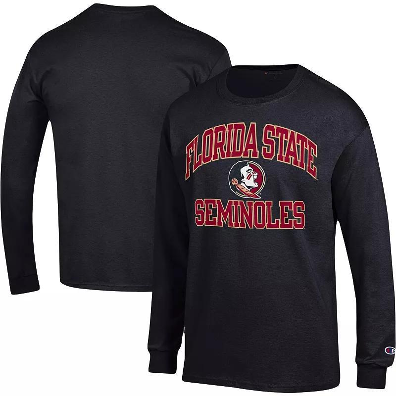 Mens Champion Black Florida State Seminoles High Motor Long Sleeve T-Shirt Product Image