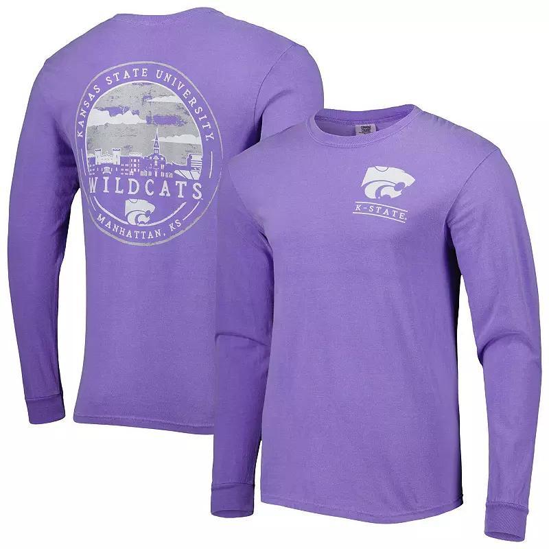 Mens Kansas State Wildcats Circle Campus Scene Long Sleeve T-Shirt Product Image