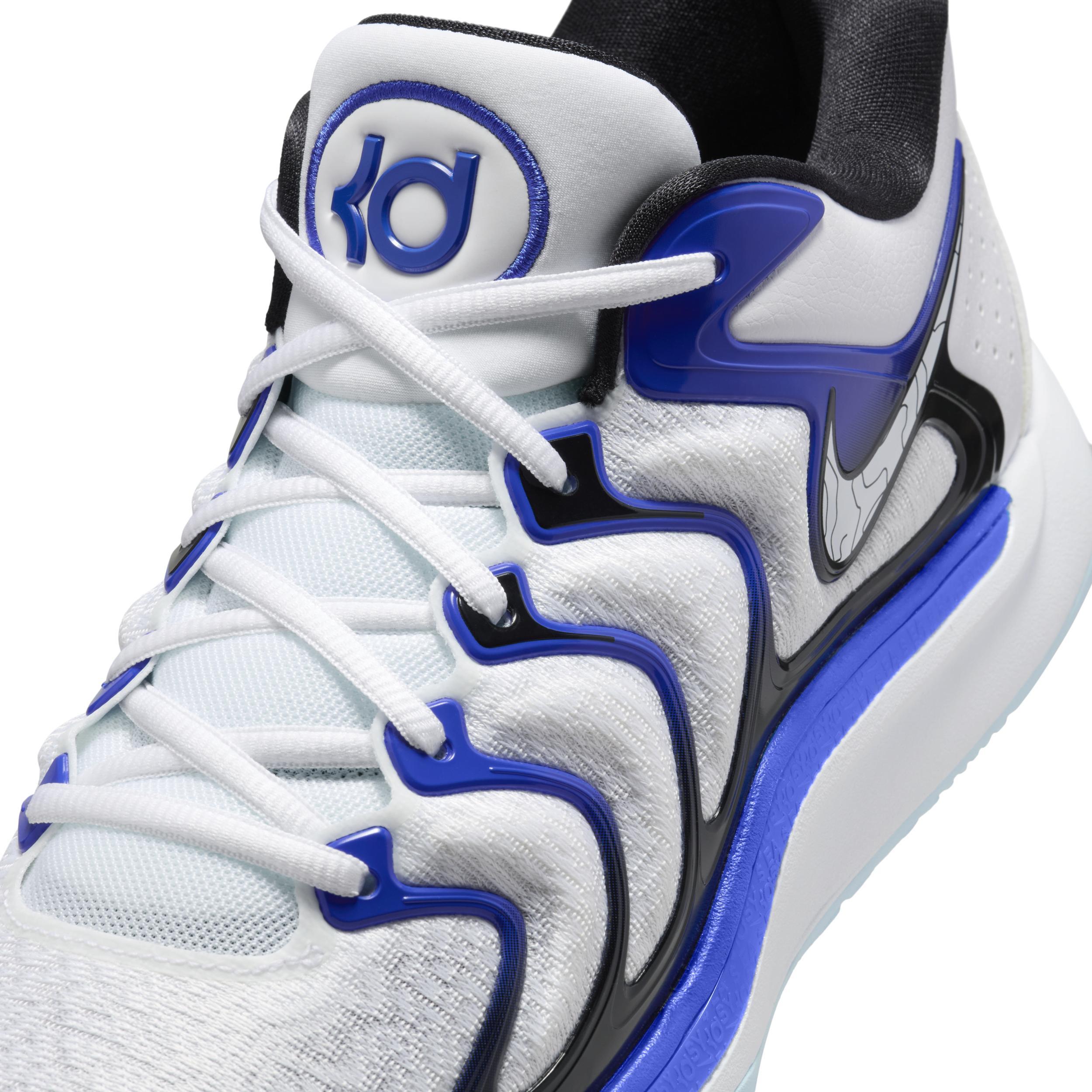 Nike Mens Kevin Durant Nike KD 17 - Mens Basketball Shoes Blue/Black/White Product Image