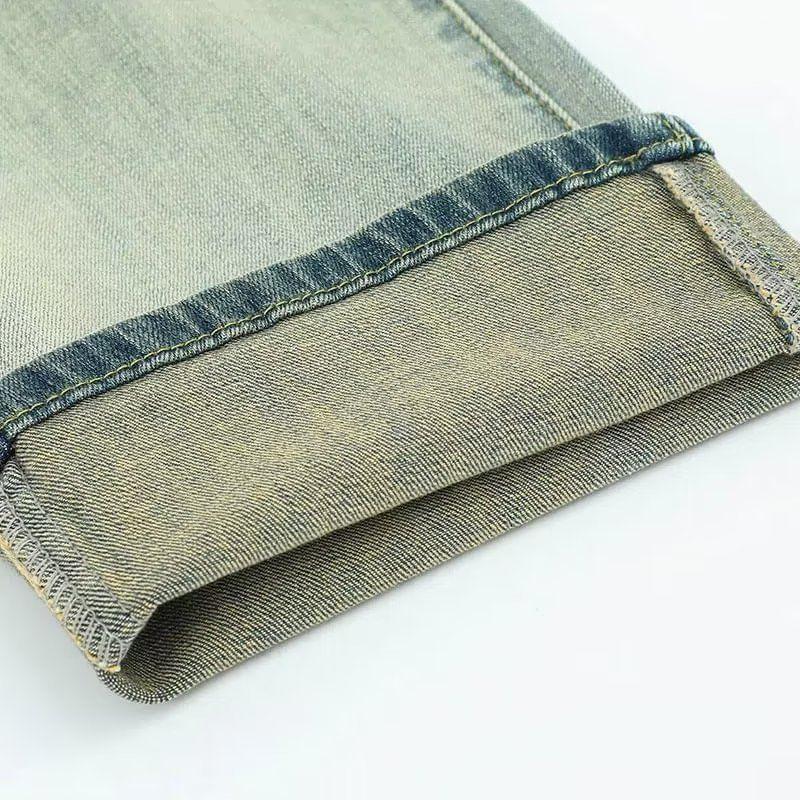 High Rise Washed Straight Leg Jeans Product Image