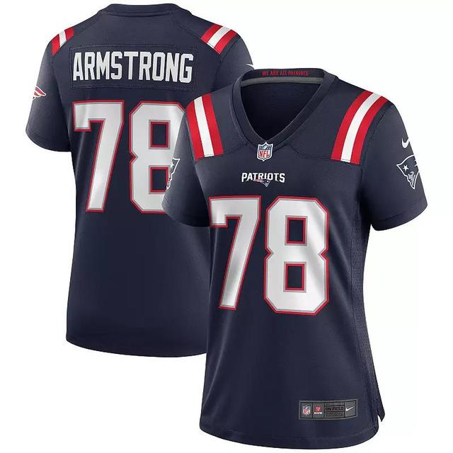 Womens Nike Bruce Armstrong New England Patriots Game Retired Player Jersey Blue Product Image