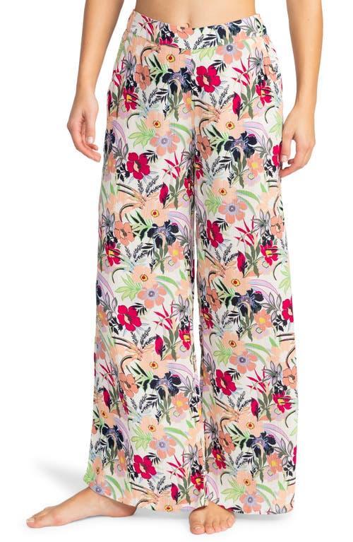 Roxy Midnight New Avenue Print Wide Leg Pants Product Image